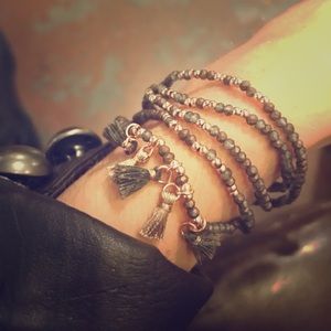 Bracelet-beads and tassels